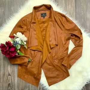 EUC Worthington faux suede open cardigan/jacket, size medium